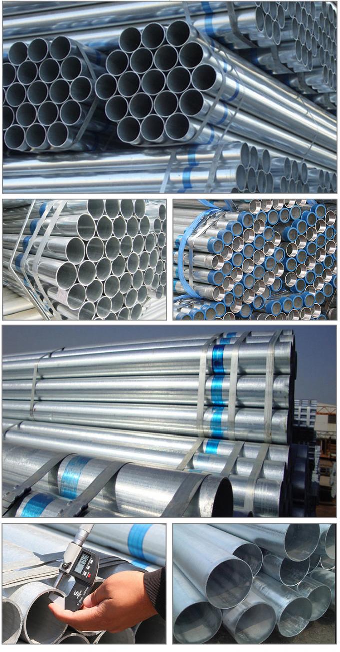 Norme galvanisée de poinçon de soudure 1 du tube ASTM A53 A36 de tuyau d'acier