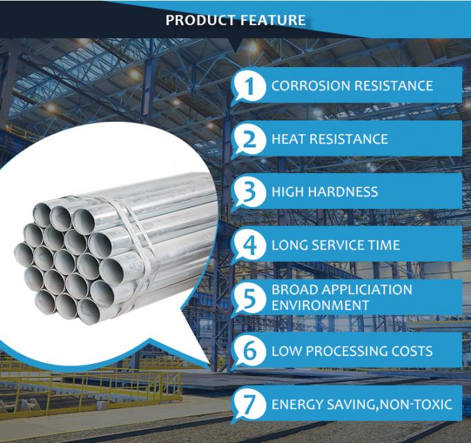 Norme galvanisée de poinçon de soudure 2 du tube ASTM A53 A36 de tuyau d'acier