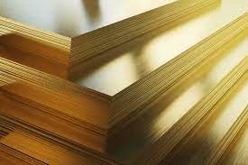 Matériel 0.5mm d'ASTM B152M Brass Sheet Plate C1100 0.8mm profondément